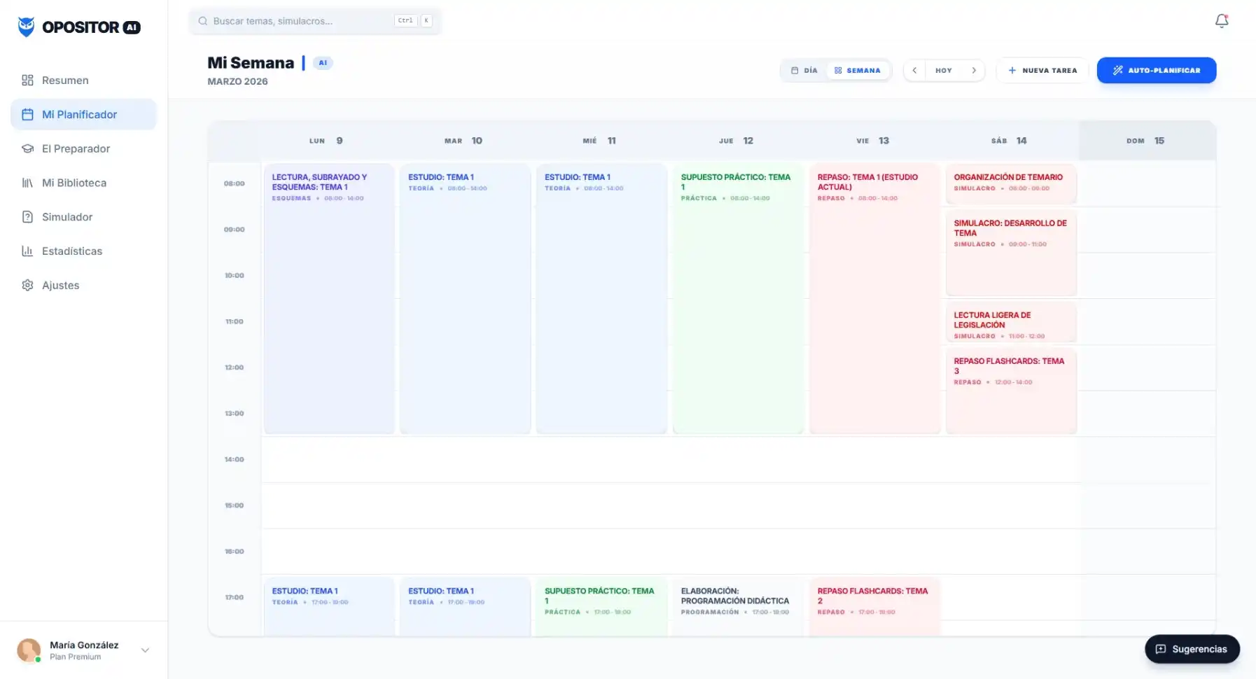 Nativos de tu CCAA y Especialidad